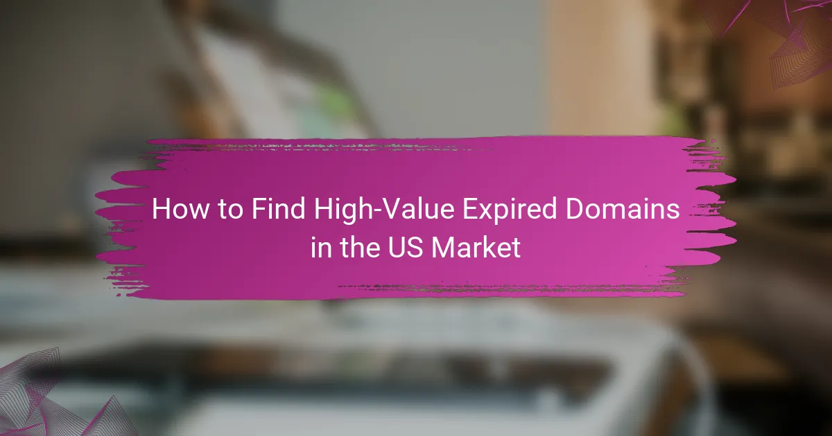 How to Find High-Value Expired Domains in the US Market