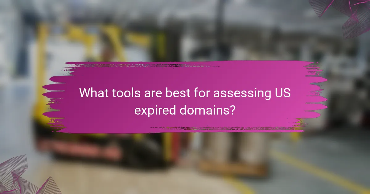 What tools are best for assessing US expired domains?